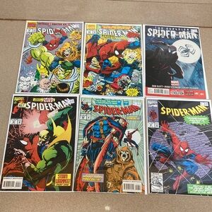 Marvel Spider-Man Comic Book Set with Vibrant Covers